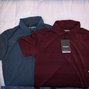 Lot of 2 Bonobos golf MFLEX polos small BNWT